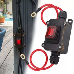 DC 12V-24V Inline Cord Switch IP67 Waterproof Outdoor ON/Off Toggle Switch
