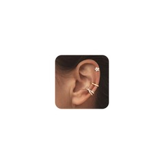 14K Gold Plated Ear Cuff Earrings for Women, Dainty Ear Cuffs Clip on Earring…