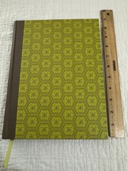 PlanAhead Green Floral Pattern Journal Illustrated Cardboard Cover Notebook New