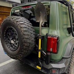 Rubber Grip Tool Holder for Roof Rack and Molle Panels, Fits Multiple Diameters
