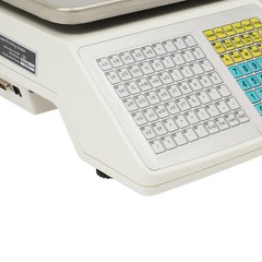 Commercial Label Printing Scale 30kg Capacity with Barcode Scanner Port