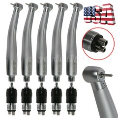 1-5 Pcs Dental High Speed Turbine Handpiece Standard Head+ 4Hole Coupler Yabang