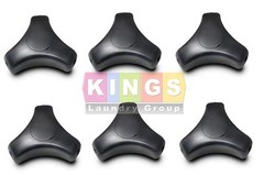 6pcs Black Door Knob Handle for Gen6 Wascomat Washers W620-675 part # 195501