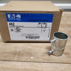 20 Count – Eaton Crouse-Hinds 462 1″ EMT set screw type coupling