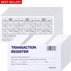 24 PCS Checkbook Registers Easy to Read Personal Check Registers
