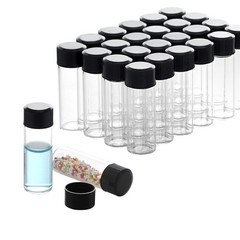500x 4/10/30ml Glass Vials Amber/Clear Vials with Caps Small Lab Vials Sample