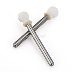 Dental White Polishing Stones Flame Cone Shape FG Burs Arkansas Stone
