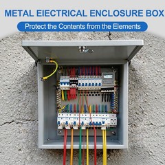 10x8x6 NEMA 4 Electrical Junction IP66 Steel Enclosure