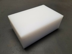 UHMW Polyethylene Plastic CNC Mill Stock 2-1/2” x 5” x 7” (oversized)