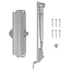 2 Pack 65-85 Kgs Size 4 Commercial Door Closer Silver Aluminium Alloy Heavy Duty