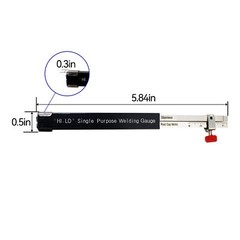 HFS(R) Hi-Lo Welding Gauge Gauge Internal Single Purpose Root Gap Metric