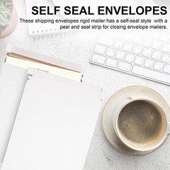 MT Products White Hard Stay Flat Mailing Envelopes 11″ x 13.5″ – Pack of 15