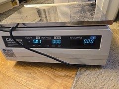 CAS UL Model LP-1000 Scale .2 Lb to 30 Lb Pre-Owned Powers On & Weighs