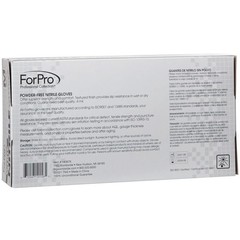 Large Pack of 100 White Nitrile Gloves Disposable Latex Free Food Safe 4 mil