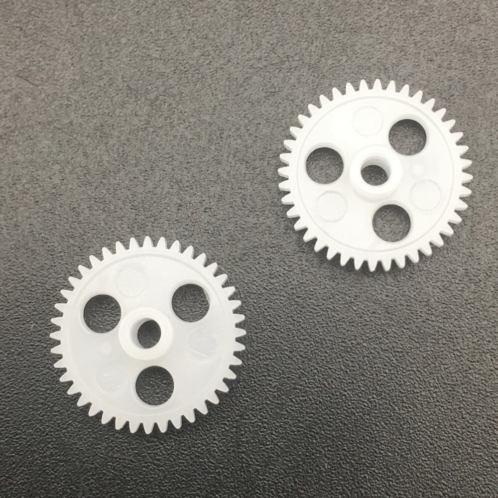 2Pcs 0.3M Plastic Gear 0.3 Modulus 40 Teeth Bore Aperture 1.9MM 2MM 2A 40T 3.6MM