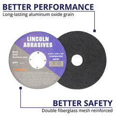 100 Pack 4-1/2″ x 1/16″ x 7/8″ Cut-off Wheels Discs Stainless Steel & Metal
