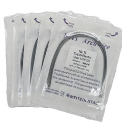 10 Packs Dental Orthodontic Super Elastic Niti Arch Wires Rectangular Natural