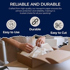 Packing Sheets For Moving, 27″ x 17″, 10 lb | 320 Sheets, Non-Printed Sheets …