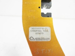 ASTRO TOOL 620215 HAND CRIMP TOOL M22520/10-01 & UNMARKED DIE