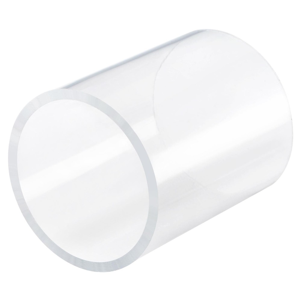 Acrylic Pipe Rigid Round Tube Clear 70mm ID 80mm OD 100mm