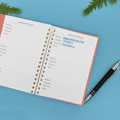 Compact 3.5×5.25 Inch Address & Birthday Book with Durable Binding – Rose Design