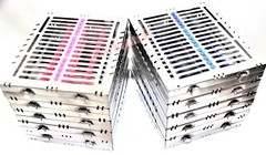 10 GERMAN DENTAL AUTOCLAVE STERILIZATION CASSETTE BOX TRAY FOR 15 INSTRUMENT