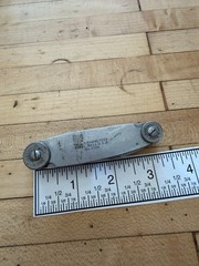 THE L.S. STARRETT CO. NO.178-B RADIUS GAGES 17/64-1/2 RANGE LOC6252