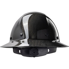 Dynamic Wolfjaw Glossy Black Type 1-Class C Full Brim Black Carbon Fiber Hard Ha