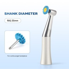 Dental Zirconia Ceramic Polishing Wheel Kit RA 2.35mm Rubber with Diamond Burs