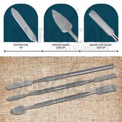 Metal Spatula 5 pcs Set Kit Tools Dental Carver Wax Clay Surgical German Grade