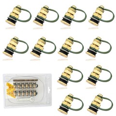 12-Pack Durable Brass Gas Can Vent Caps Kit for Faster Fuel Flow – Universal Fit