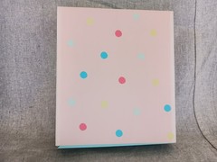 NIB Kikki K Purple Multicolor Spots Canvas Personal Planner Notebook Calendar