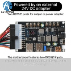 20/24Pin ATX Power Adapter Board Desktop Chassis ATX Power Supply Breakout Board