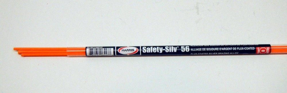 56F318MPOP Harris Safety-Silv 56% Silver Solder Brazing Alloy 3 Stix Flux Coated