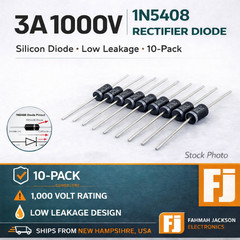 1N5408 IN5408 (10 pcs) 3A 1000V Rectifier Diode – USA Shipped