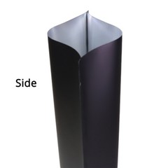 3×4.5in Matte Black Foil Mylar Stand Up Open top Pouch Bag w/ Machine B01