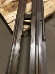 Vintage “The National Supply Co” Toledo Ohio Cast Iron 8’ Lathe Bed