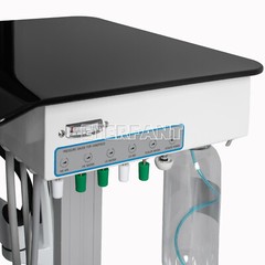 Dental Delivery Cart Adjustable Treatment Unit 4Hole/40L Oil-Free Air Compressor