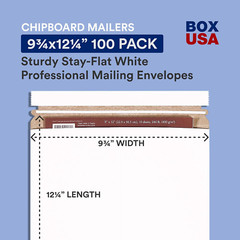 Stayflat Mailer, 9.75″L X 12.25″W, Pack of 100 | Stayflats Envelope Keeping Phot