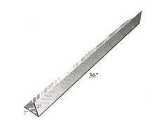 2″H X 2″W X 36″L Aluminum Diamond Plate Wall Edge Corner Guard Angle