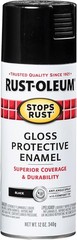 Rust-Oleum 7779830 Stops Rust Spray Paint, 12 oz, Gloss Black