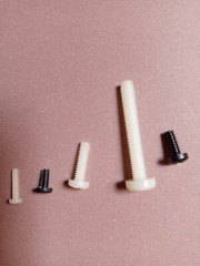 Nylon Plastic Pan Head Machine Screws Packs of 25