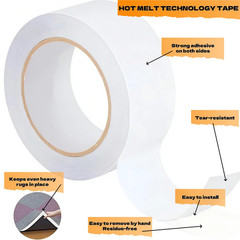 2 Inch X 40 Yards Double Sided Tape, Double Stick Tape, Poster Tape, Strong Adh