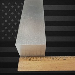 6061 Aluminum Block 2″ x 2.250″ x 6.5″ Flat Bar Mill Stock CNC Machining USA