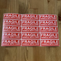 15pcs FRAGILE HANDLE WITH CARE 1″x3″ FRAGILE Stickers Packaging Safety Mailing