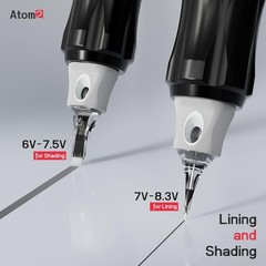 Dragonhawk Atom2 Tattoo Pen Machine Kit – Cordless & Corded Permanent Makeup