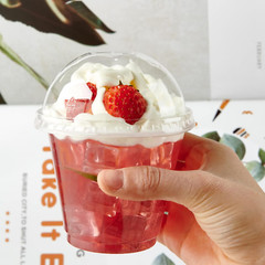 200 PACK 9 Oz Clear Plastic Cups with Dome Lids Crystal Clear Dessert Cups