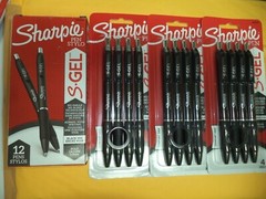 12 Sharpie S-Gel Pens BOLD Point 1.0mm BLACK INK 2096149 FREE SHIPPING