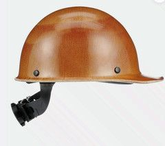 NEW MSA 475395 TAN Skullgard Cap Construction Iron Work Hard Hat Ratchet Suspens