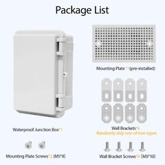 Outdoor Waterproof Electrical Box Junction Box Weatherproof IP67 ABS Plastic Enc
